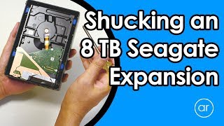 How to Remove  Shuck the Hard Drive from Seagate Expansion 8TB Drive [upl. by Nnyletak301]