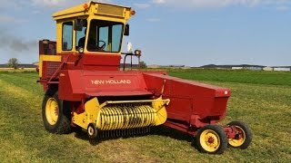 1979 New Holland 1425 Self Propelled Baler Sold on Montana Farm Auction [upl. by Wilfrid774]