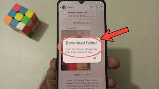 Photo and video download failed in WhatsApp  how to fix this problem [upl. by Vories15]