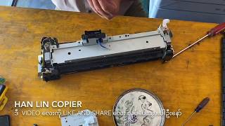 How to replacement fuser film Canon ir2520 ir2525 ir2530 and gear [upl. by Endo]