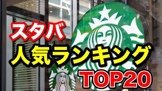 【TOP20】スタバで1番人気メニューは何！？ [upl. by Weinshienk473]