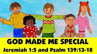 God Made Me Special  Lyric Video a Kids Christian Worship Song [upl. by Aney]