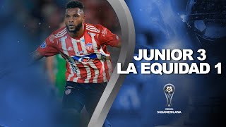 Junior vs La Equidad 31  RESUMEN  CONMEBOL Sudamericana [upl. by Im]