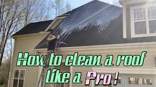 How to clean a roof like a pro [upl. by Retseh339]