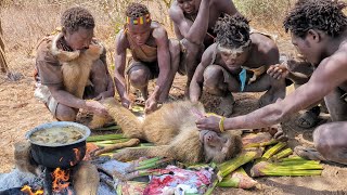 Wow 😮😋 This is what Hadzabe Catch and eats for Lunch middle of nowhere ‼️😋 [upl. by Adidnac]