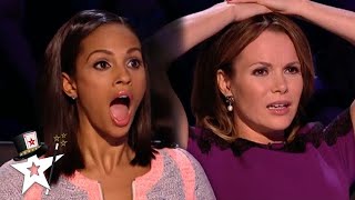 5 UNBELIEVABLE Magic Tricks On Britains Got Talent  Magicians Got Talent [upl. by Akimehs]