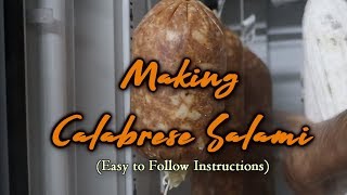 Making Calabrese Salami Step by Step Instructions [upl. by Nosrej639]