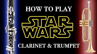 Bass Clarinet Sheet Music How to play Reys Theme Star Wars by John Williams [upl. by Turro]