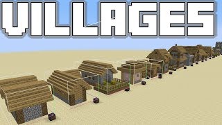 Minecraft 114  All new Village Structures  A detailed look at Plains Villages [upl. by Margie53]