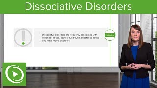 Dissociative Disorders Definitions amp Types – Psychiatry  Lecturio [upl. by Norek]