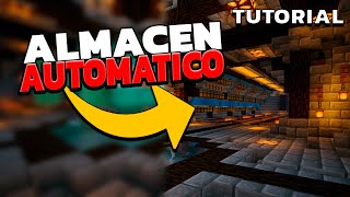 Almacen AUTOMATICO para TODOS LOS ITEMS de TU SURVIVAL  Tutorial Minecraft para TODAS LAS VERSIONES [upl. by Ruosnam]