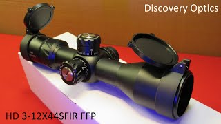 RifleScope DiscoveryOPT HD 312X44SFIR FFP Firearms Hunting Rifle Scope Discovery Optics HD прицел [upl. by Airbas]