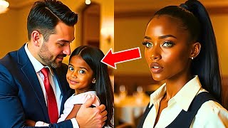 Waitress Brings Her Daughter to Work and She Runs to Hug the Millionaire at Table Calling Him quotDadquot [upl. by Ellesirg]