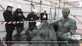 ECCO IL GATTAMELATA LA STATUA DI DONATELLO MAI VISTA COSI DA VICINO  09012023 [upl. by Bernj39]