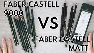 DO YOU NEED TO TRY BOTH Faber Castell 9000 vs Faber Castell Matt Graphite Pencils [upl. by Okire]