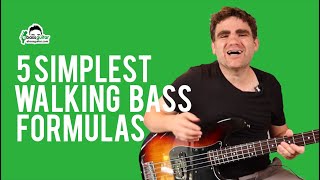 The 5 Simplest Walking Bass Formulas  Exactly Where to Start [upl. by Essyle]