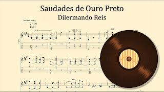 Saudades de Ouro Preto  Dilermando Reis  Tablatura e Partitura [upl. by Anaujit]