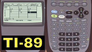 TI89 Calculator  14  Creating and Editing Matrices [upl. by Harutek]