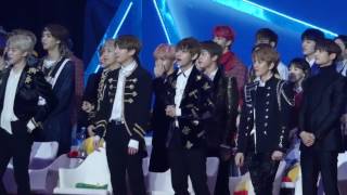 GDA 2017 BTS reaction to Rainism 170114 [upl. by Engel440]