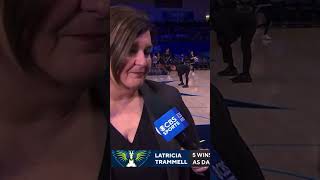 Latricia Trammell halftime sideline interview [upl. by Rhoda]