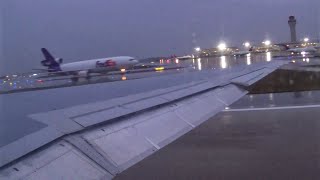 Delta Airlines MD88 N906DE Rainy Takeoff  Detroit Metro International Airport [upl. by Norine]