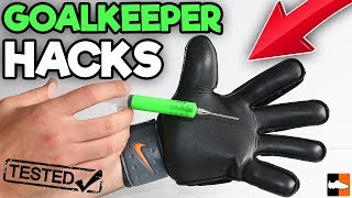 Goalkeeper Hacks Tested 🧤⚽ How To Make Your Gloves UltraSticky [upl. by Eupheemia]