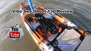 Vibe Sea Ghost 130 kayak review Kayaking offshore sharks and unknown monsters fish [upl. by Nomi44]