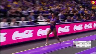 Haleigh Bryant Vault LSU vs Ohio State 2024 9950 [upl. by Etteval]