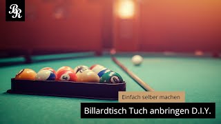 Billardtisch  Tuch bespannen [upl. by Silverstein]