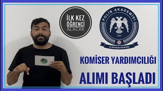 KOMİSER YARDIMCILIĞI ALIMI BAŞLADI  POLİS AKADEMİSİ İÇ GÜVENLİK FAKÜLTESİ ÖĞRENCİ ALIMI BAŞLADI [upl. by Madelyn385]