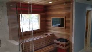 Beautiful Steam Shower and Sauna Remodel with EMF Lesson [upl. by Rutra]