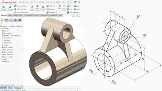 SolidWorks Tutorial for beginners Exercise 14 [upl. by Saffren]