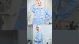 Mabella  Alisa Kemeja Motif Salur kemejawanita kemejasalur murahmeriah fashion viralshorts [upl. by Ecirtra513]