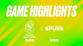 Filou Oostende vs House of Talents Kortrijk Spurs  Game Highlights [upl. by Amisoc]