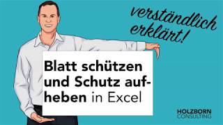 023 Excel Tipp Blatt schützen und Schutz aufheben  Ist der Blattschutz sicher [upl. by Haleehs]