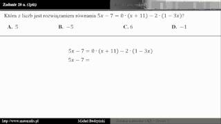 Zadanie 20a  matura z matematyki równanie zestaw 1 [upl. by Jase]