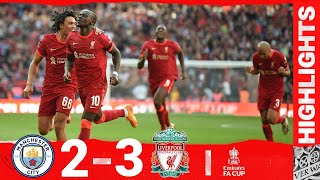 HIGHLIGHTS Man City 23 Liverpool  WEMBLEY WIN IN THE SEMIFINALS [upl. by Edwine760]