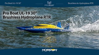 Pro Boat UL19 30quot Brushless Hydroplane RTR [upl. by Peadar]