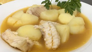 Sopa de pescado blanco  emblanco malagueño [upl. by Knah]