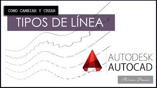 AUTOCAD  Como cambiar y crear tipos de lineas personalizadas [upl. by Gwenny]