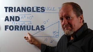 CALCULATING RIGHT ANGLE TRIANGLES [upl. by Ursola]