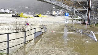 Aktuelle Hochwasserlage in CochemMosel 06012025 [upl. by Sylram939]