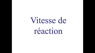 Chimie pour les amis de secondaire 5  vitesse de reaction [upl. by Christmann]