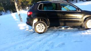 Tiguan in snow [upl. by Airdnas897]