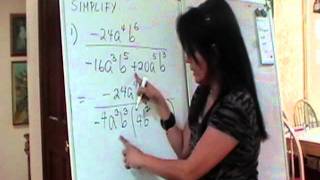 Simplifying Rational Expressions GCF Factoring [upl. by Donata]