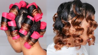 How To  JumboExtra Large Perm Rod Set  Wet Natural Hair [upl. by Gensmer]