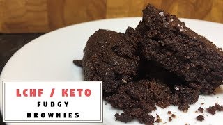 Fudgy Brownies ONLY 5 INGREDIENTS  The Keto Kitchen [upl. by Kentigera]