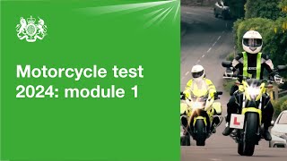 Motorcycle test 2024  module 1 official DVSA guide [upl. by Kozloski]