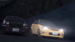 Initial D 4th Stage AE86 VS EK9 Carbon Hood [upl. by Blalock]