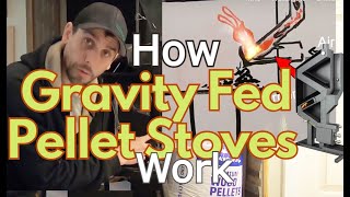 How Gravity Fed Pellet Stoves Work Designing a DIYwiseway Easy Woodstove to pellet conversion [upl. by Nisaj]